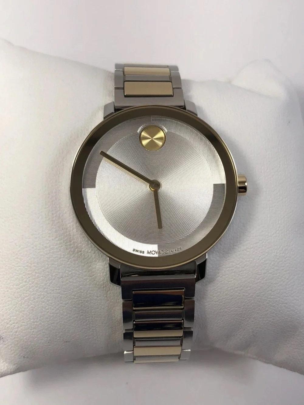 Movado Two-Tone Silver and Gold Bracelet Watch